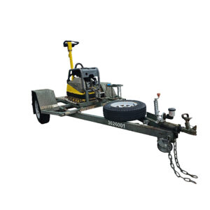 Compactor on Trailer